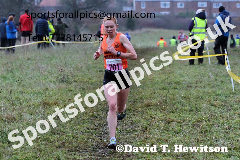 Senior women, 2021 North Eastern Cross Country Championships, Sedgefield. Photo: David T. Hewitson/Sports for All Pics